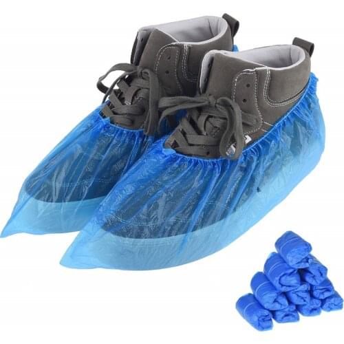 100 PCS Shoe Covers Disposable Large Shoes Cover Non Slip Waterproof Boots Protectors For for Indoors Outdoors Home Workplace