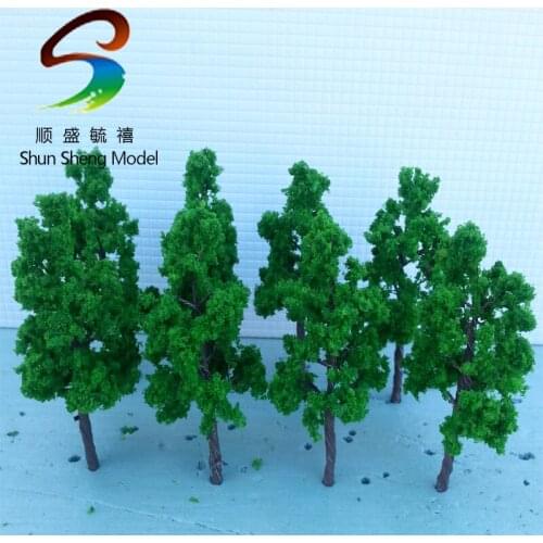 11cm New scale model DIY model making trees Green Model Wired Treesfor Garden Pack Street Layout