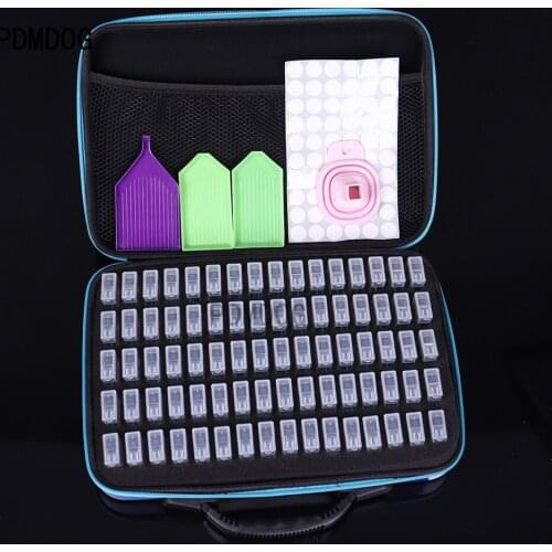 20/40/80 boxs diamond painting box Diamond Embroidery Accessories diamond mosaic Carry Case Container Storage Box Hand Bag Tools