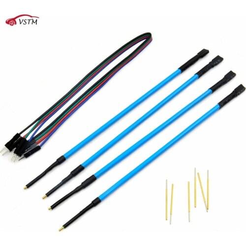 4pcs/Set Probe Pens 4pcs Pins With Connect Cable Replacement LED BDM FRAME OBD2 Programming ForECU Board