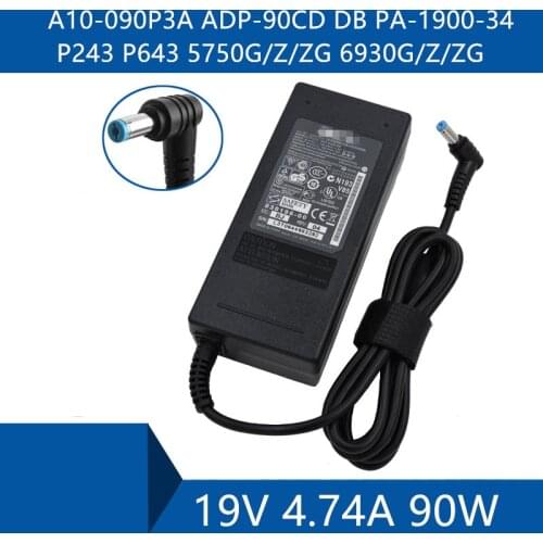 Laptop AC Adapter DC Charger Connector Port Cable For Acer A10-090P3A ADP-90CD DB PA-1900-34 P243 P643 5750G/Z/ZG 6930G/Z/ZG