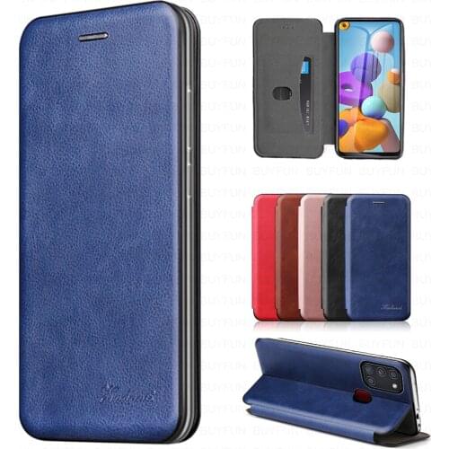 Leather Flip Magnetic case For samsung galaxy a11 a21 a31 a41 a51 a71 a21s a10 a20 a30 a40 a50 a70 a30s a50s phone wallet coque
