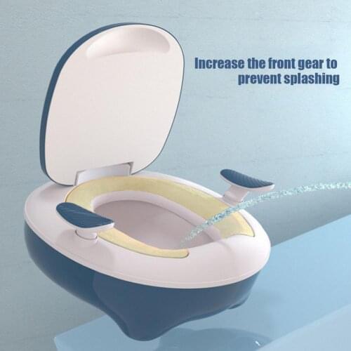 Childrens Pot Soft Baby Potty Plastic Road Pot With Lid Backrest Infant Cute Baby Toilet Seat Boys And Girls Potty Trainer Seat