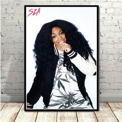 Canvas Oil Painting New SZA Rapper Hip Hop Music Singer Star Gift Poster Prints Art Wall Pictures For Living Room Home Decor