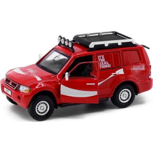 Tiny 1:64 Mitsubishi Pajero 2003 Red Diecast Model Car