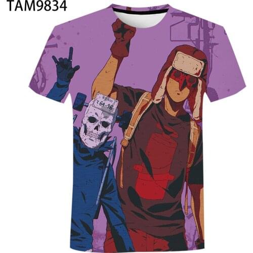 Dorohedoro2021 Summer Mens T-shirt 3D Japan Anime Fashion Lovers Short Sleeved Children Casual Streetwear Hip-Hop Top