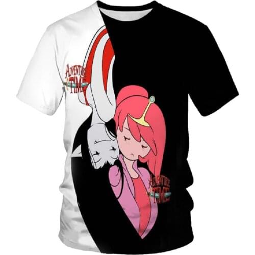 3D Printing Anime Cartoon Characters Summer New Harajuku Fashion Mens T-Shirt Street Hot sale Couple Oversized T-Shirt top