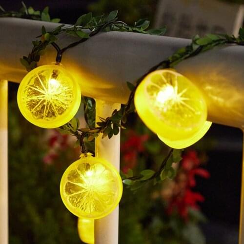 Solar Power Lemon String Lights
