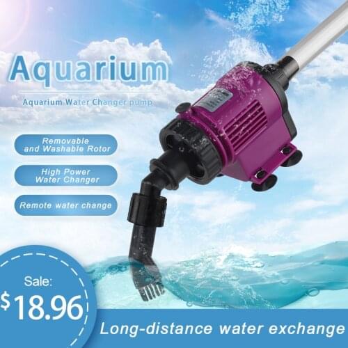 6/38W Electric Aquarium Vcuum Cleaner Cleaning Tools Water Changer Gravel Cleaner Aquarium Siphon for Fish tank Aquarium Cleaner