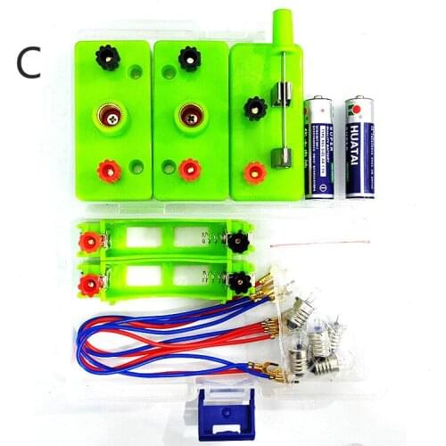 Primary school science simple circuit Experiment series parallel circuit suit electrical physics experiment equipment