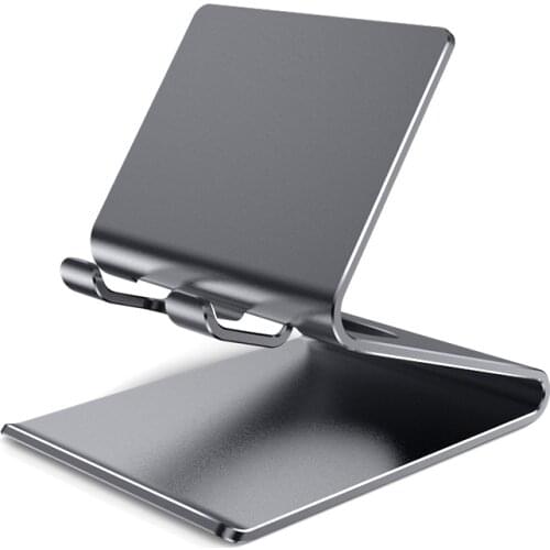 Besegad Aluminum Alloy Tablet Cell Phone Table Desktop Smartphone Holder Stand Charging Dock Station For IPhone Huawei Xiaomi