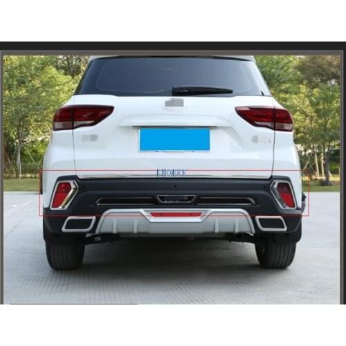2Pcs/set Car Exterior Rear Tail Fog Light Lamp Frame Cover Trim Styling For Hyundai ix35 2018 2019 Auto Accessories ABS chrome