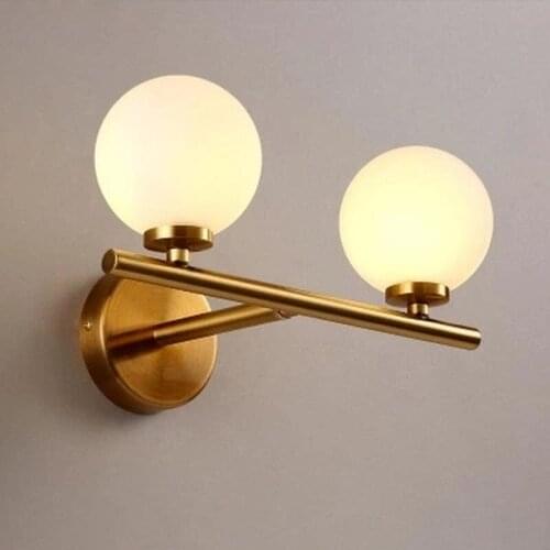 Simple modern style wall lamps loft vintage double long arm wall lamp lamparas de pared adjustable Handle Metal gold wall Light