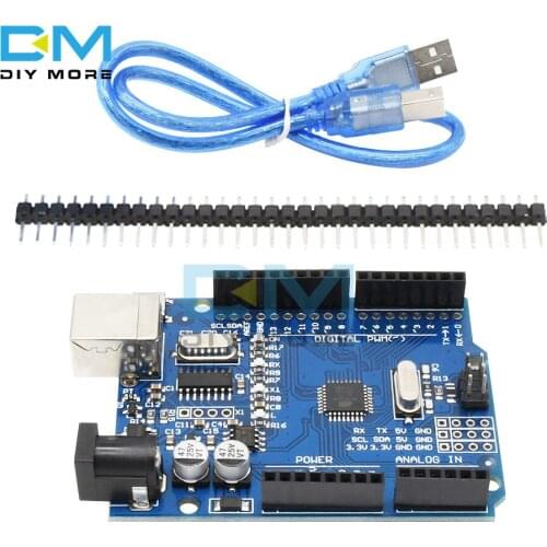 R3 Compatibles Board mit Atmel ATmega328P 16MHz CH340 CH340G Driver Module Replace Atmega16U2 one Type B USB with cable
