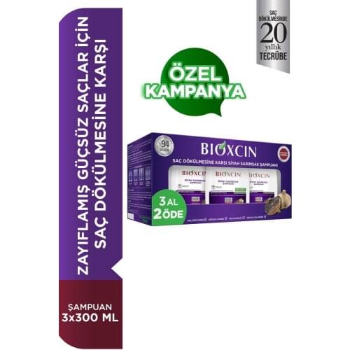 BIOXCIN Anti-Hair Loss Black Garlic Shampoo 300 ml 3 Al 2 Pay-CAMPAIGN