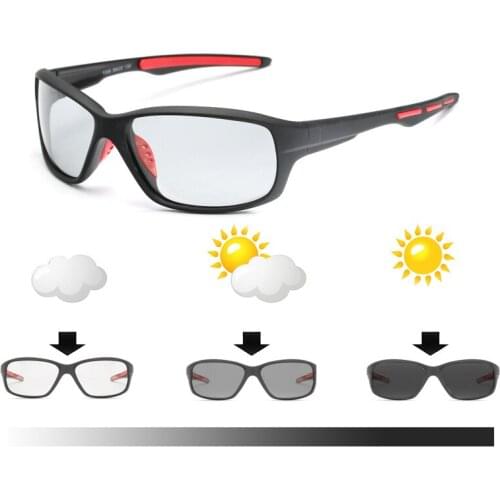 Men Polarized Photochromic Sunglasses Driving Shade Glasses Male Fashion Square Outdoor Sports Sunglasses For Men