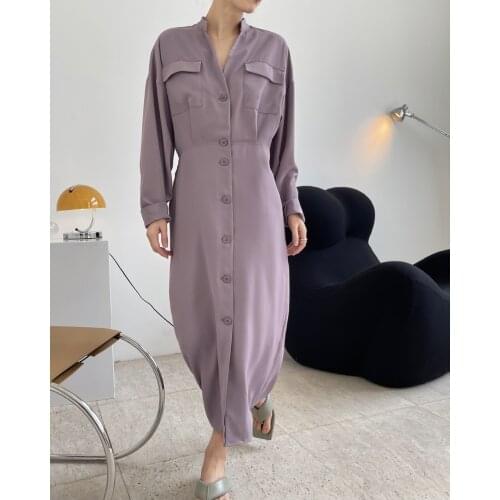 Spring woman long viscose new dress