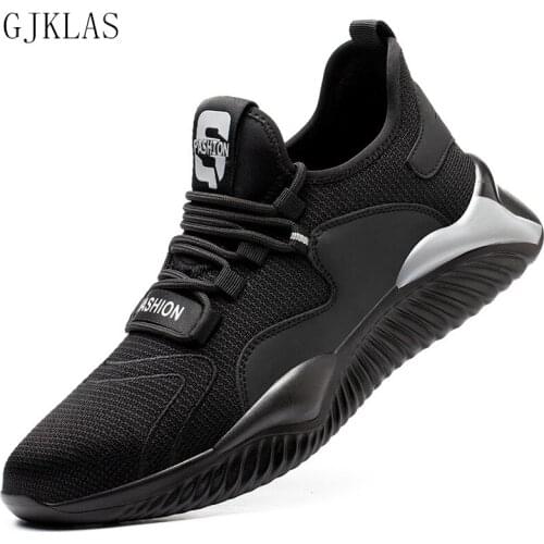 Safety Work Shoes for Men Anti-Smashing Steel Toe Cap Working Boots Indestructible Construction Safety Work Sneakers Men Boots