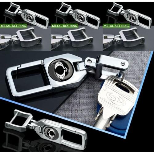 1pcs Car Logo Keyring Auto Keychain Key Trinket Keys Hook for Ssangyong Actyon Rexton Korando Rodius Kyron Tivoli Musso Stavic