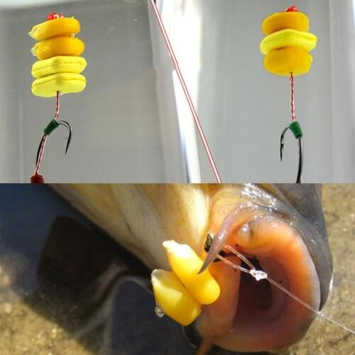 20PCS Carp Fishing Boilies Pop Corn Sweet Smell Yellow Floating Corn Fake Bait Lure Pop Up Boilies Rig Carp Bait Fishing Tackle