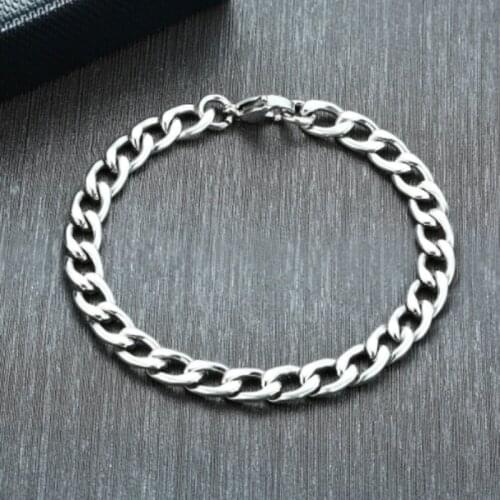 2021 Simple Style Stainless Steel Material Grinding Chain Fashion Trend Accessories Suitable For mens Personalized Bracelet