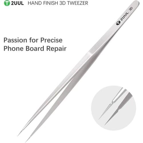 2UUL 3D Precision Tweezers For Mobile Phone Flying Wire Spot Welding Mainboard BGA Soldering Planting Tin IC Chip Hand Tools