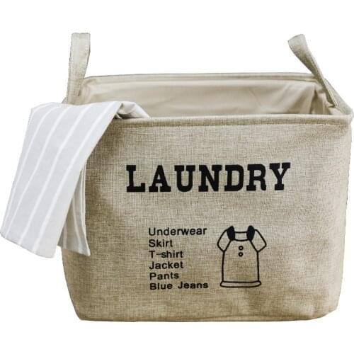 3PCS / LOT Minimalism Cotton Linen Large Hamper Sundries Quilt Organizer Storager Basket