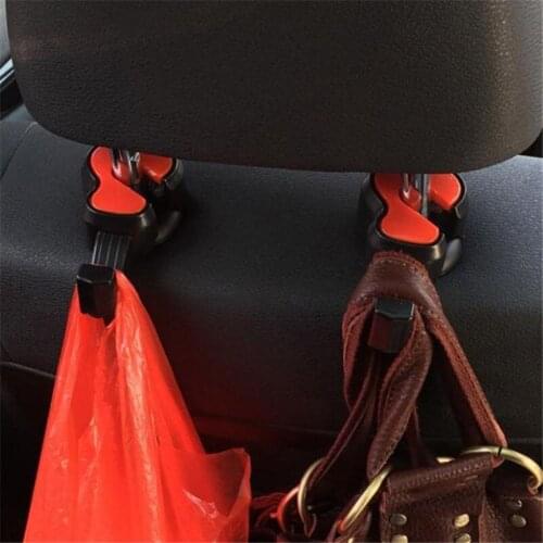 Car Styling Seat Back Hooks Organizer Bag Holder Violin Hidden Hook Car Styling Storage Accessories