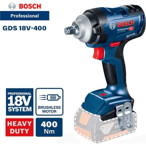 Bosch GDS 18V-400 Cordless Impact Wrench Machine 400Nm Electric Wrench 1/2" Square Chuck Bosch Power Tool New Without Battery