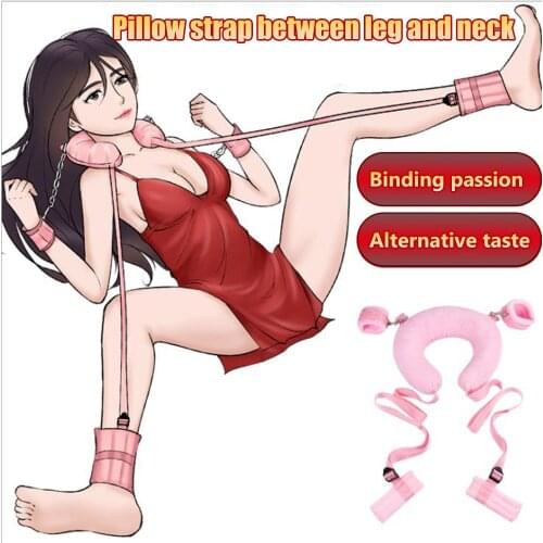 Hot Salling Open Leg Sexy Bondage Pillow Handcuff For Couples SM Game Liberation Of the Legs Sex Toys Of Fetish Slave Bondage