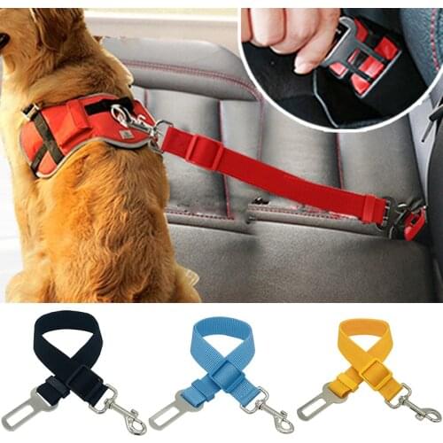 Hot Pet Dog Seat Belt Puppy Car Seatbelt For Car Harness Lead Clip Pet Dog Supplies Car Safety Dog Leash
