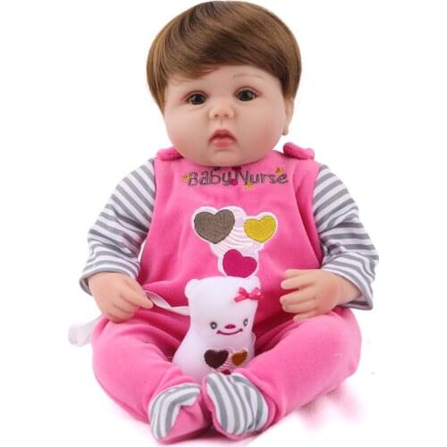 Reborn Baby Doll Lucy 16 inch Soft silicone safe vinyl Cute bebe christmas gift birthday lol toys lifelike beautiful Kaydora