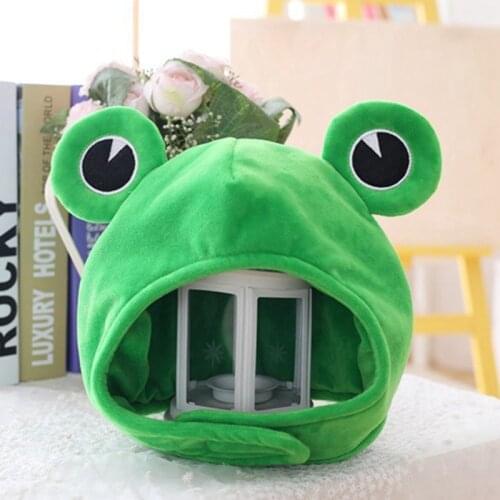 Cute Plush Frog Hat Winter Scarf Cap Ears Winter Ski Hat Headgear