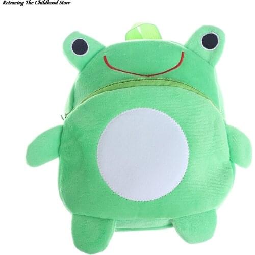 Mini Cartoon Frog School Bag Baby Backpack Mochila childrens School Bags Kids Plush Backpack For Birthday Christmas Gift