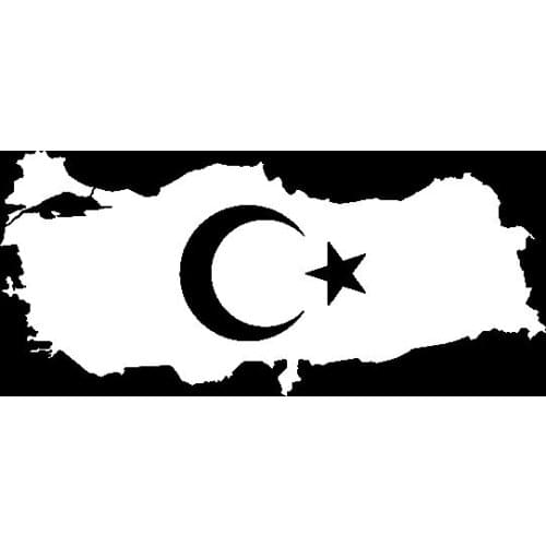 Moon and Stars Pattern Stickers High Quality Car Window Decoration Personality Pvc Waterproof Decals Black/white, 15cm*7cm