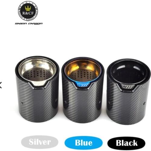 Carbon Fiber + stainess steel Exhaust tip For exhaust pipe M3 F80 M4 F82 F83 F10 M5 F87 M2