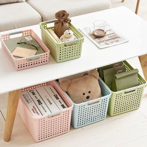 Desktop Toy Organizer Debris Storage Basket Room Organization Fruit Baskets Plastic Boxes Household Food Storage Containers