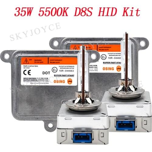 Original 35W 5500K D8S HID Bulb Kit Fast Bright Metal Base D8S 5500K HID Bulb OEM 35W D1S Ballast Car Styling D8S Headlamp Kit