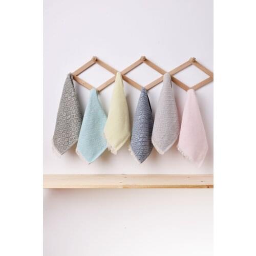 Turkish Quality Kitchen Hand Towels 6 Pieces 6 Color 30 x 50 cm Soft Quick Drying Cleaning Wipes Napkins Dish Cloths