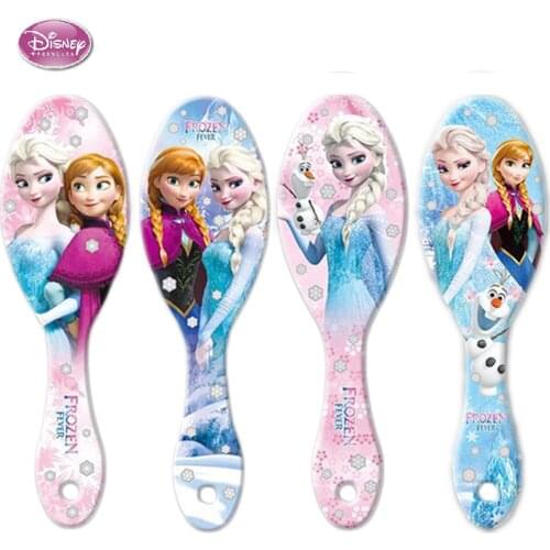 Disney Frozen Comb for Girls Princess Minnie Mouse Hair Brushes Hair Care Baby Girl Care Mickey Anti-static Hair Comb Disney Toy