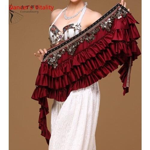 Dancers Vitality 3 Color Belly Dancing Belt for Sale BellyDance Coins Hip Scarf Belly Dance Tribal Dance Belt