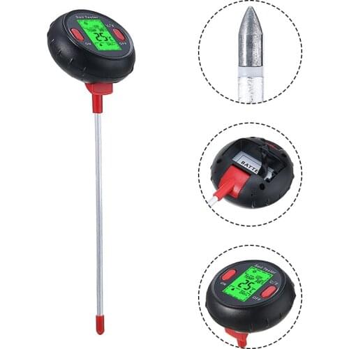 5 In 1 Garden Tester Flowers Plants Water Moisture Meter Soil PH Meter Temperature Humidity Sunlight Tester Testing Instrument