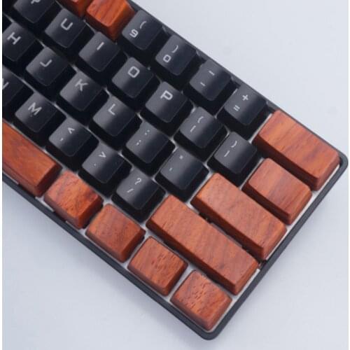 Safflower Wooden Keycap For Cherry Mx Switch Mechanical Keyboard R1 R2 R3 R4 1u 1.25x 1.75x 2x 2.25x 2.75x Enter OEM Wood Keycap