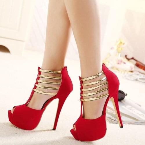 Summer Women Shoes Fish mouth hollow Strap Womens Sandals Fashion Chunky Ladies Sandals For Woman Ankle Strap Footwear