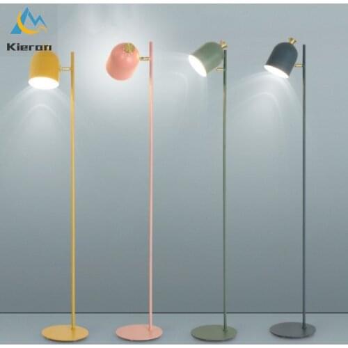Nordic Macaroon Floor Lamp for Living Room decoration lights home modern Led Lighting Bedroom Floor Light bedside Standing Lamps