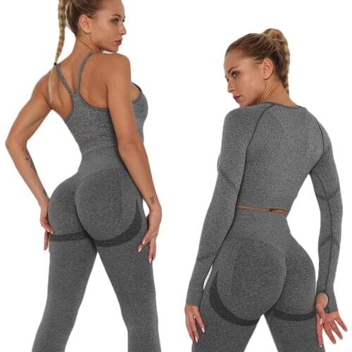 Sports Outfit Woman Seamless Yoga Set Fitness Clothing Sexy Sportswear Women Suit For Fitness workout gym leggings Sport Sets