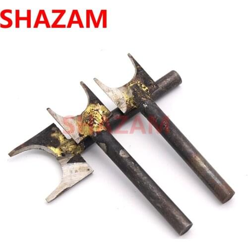 Bead Welding Milling Cutter Wood Carving Knife Cutters Root Heads SHAZAM 3/4/6mm Shank Optic Grinders Grinding Cutter Tools 1pcs