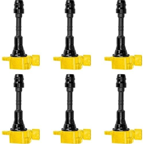 Heavy Duty Ignition Coil Set of 6 for Nissan Maxima 3.5L V6 Nissan NV1500 4.0L V6 Nissan NV2500 4.0L V6 UF-349 C1406