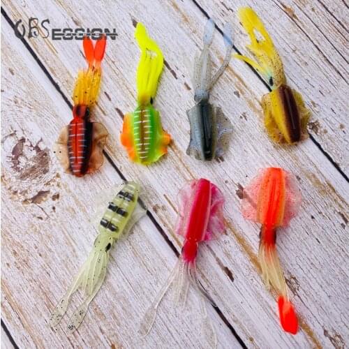 Luminous UV Squid Soft lure 10cm 7g 1pcs 2pcs Fishing Lures soft bait Fishing Wobblers glow UV Squid lure fishing accessories