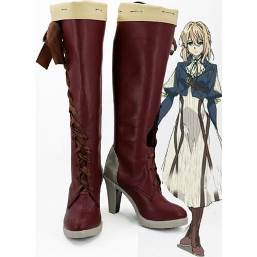 Japanese Anime Violet Evergarden Cosplay Shoes Violet Evergarden Boots For Women